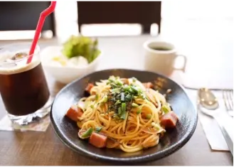 和風スパゲティ - 柚子こしょう風味でさっぱり